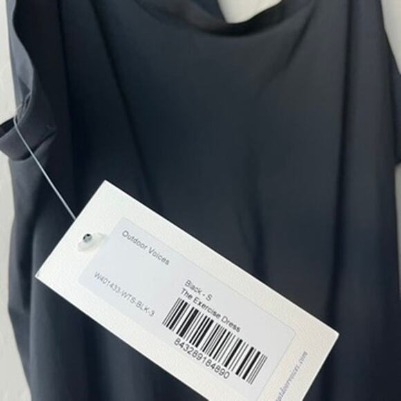 NEW Outdoor Voices Dress Exercise Racerback‎ Black Athletic Tennis Dress Size S - Picture 5 of 9